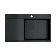 Мойка Akisame 86-GB-R Side нерж.сталь/графит