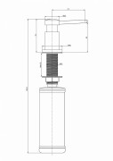 Дозатор для жидкого мыла Paulmark BREVIT D005-CR 