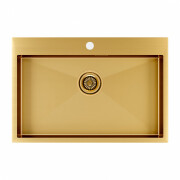 Мойка Paulmark (Ferro Optimum) KRONER PM217551-BG брашированное золото