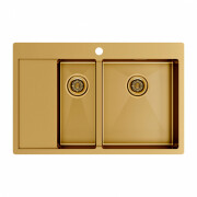 Мойка Paulmark (Ferro Optimum) KRONER PM227851-BGL брашированное золото