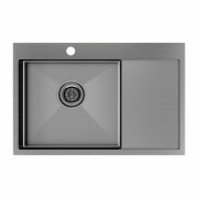 Мойка Paulmark (Ferro Optimum) KRONER PM217851-GMR вороненая сталь