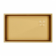 Мойка Paulmark (Ferro Optimum) NEXT-SKEW PM887444-BG брашированное золото