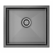 Мойка Paulmark нерж. сталь AISI304 ALLER 48 UNI, PM804844-GM, вороненая сталь, PVD, 480х440мм, Starke-Paulmark
