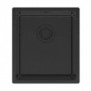 Мойка Paulmark YUNI 39 UNI, нерж. сталь, YU39-MBN, матовый черный NANO-PVD, 390х440мм,